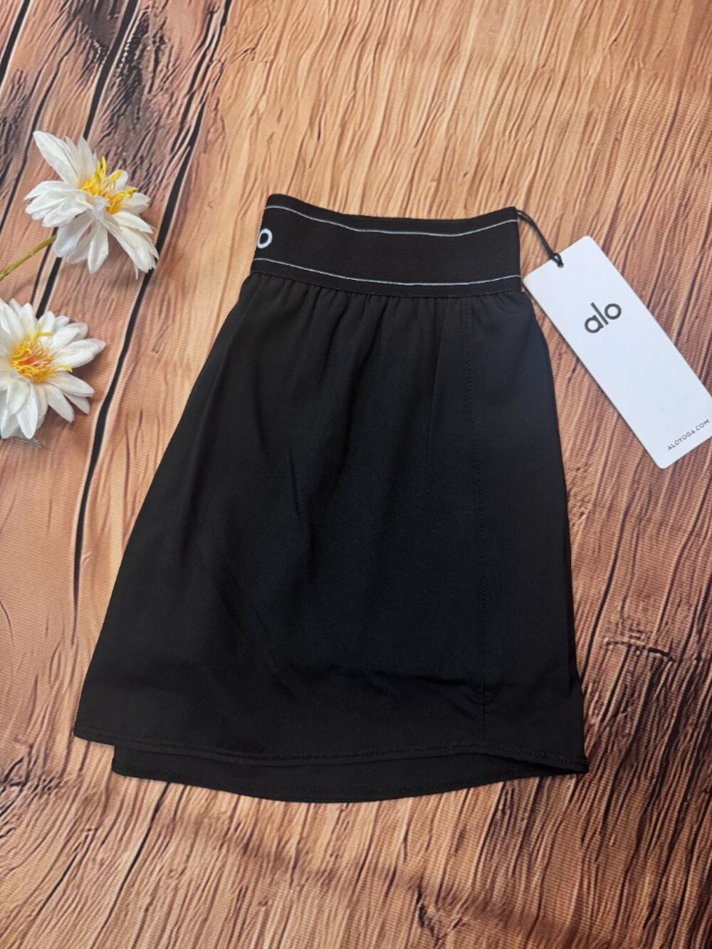 😍ALO Yoga Match Point Tennis Skirt🏆 Minimal Black Skort-NWT - Picture 6 of 8
